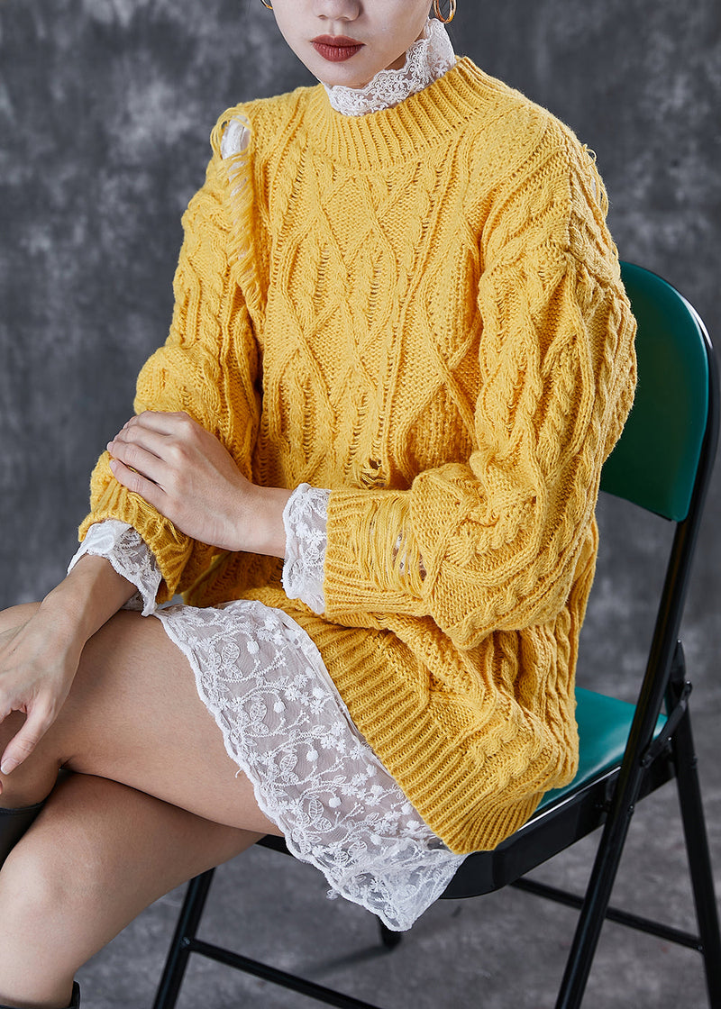 A Vintage Style Sweater with Delicate Timeless Details