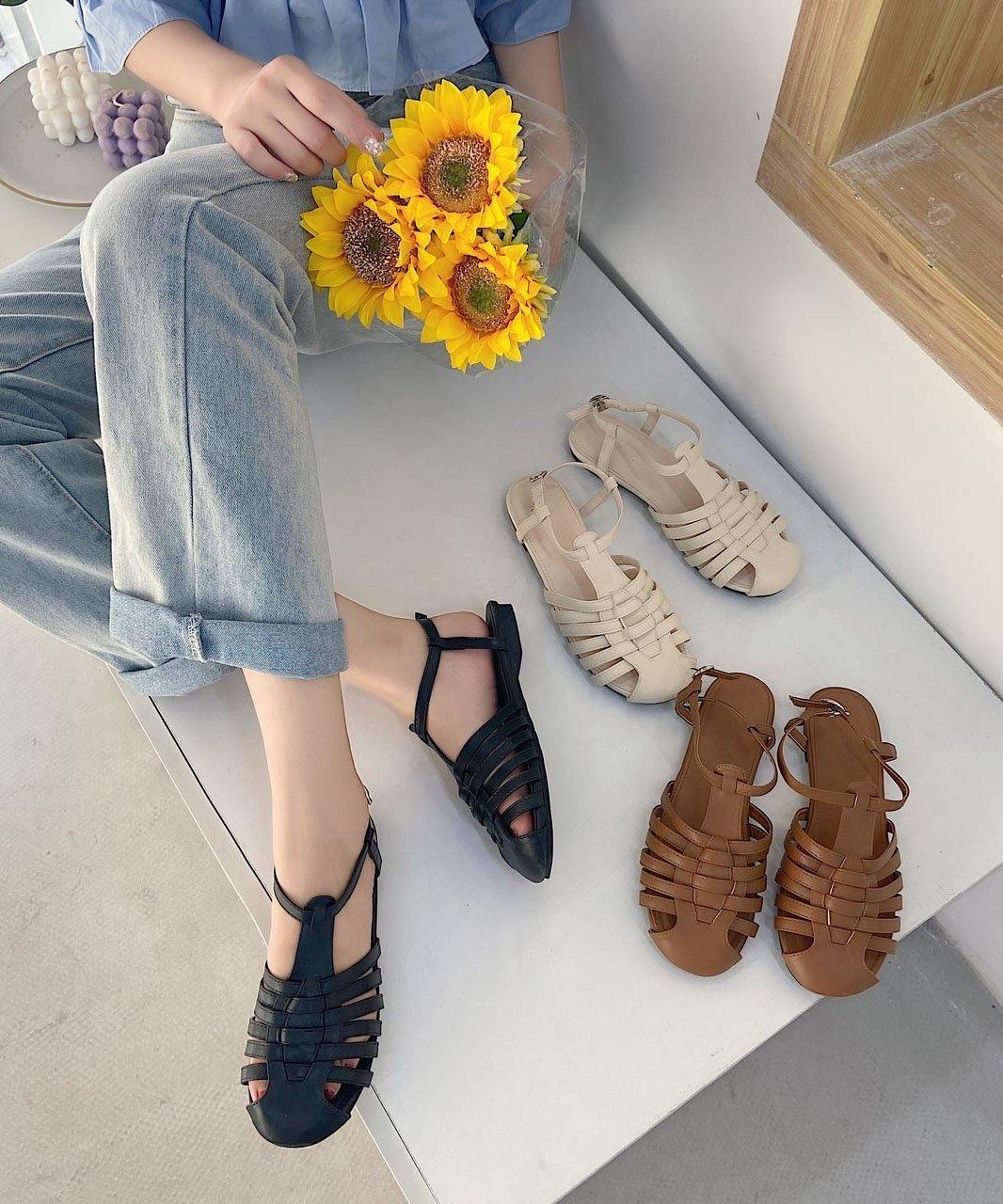 A Vintage Style Sandals with Delicate Timeless Details