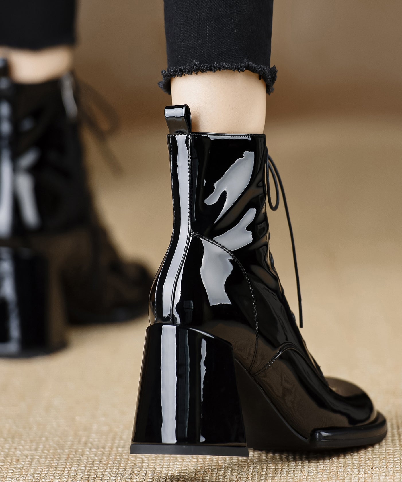 A Vintage Style Boots with Delicate Timeless Details