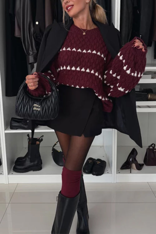 A Vintage Style Sweater with Delicate Timeless Details