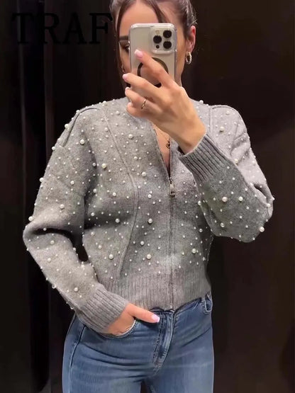 A Vintage Style Cardigan with Delicate Timeless Details