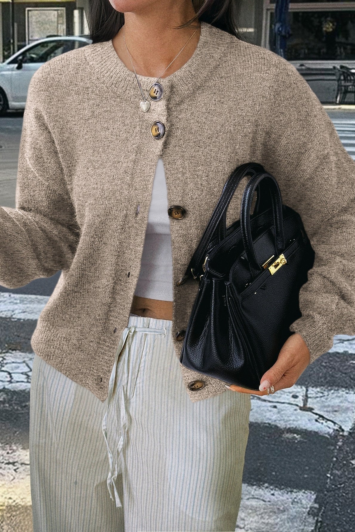 A Vintage Style Cardigan with Delicate Timeless Details