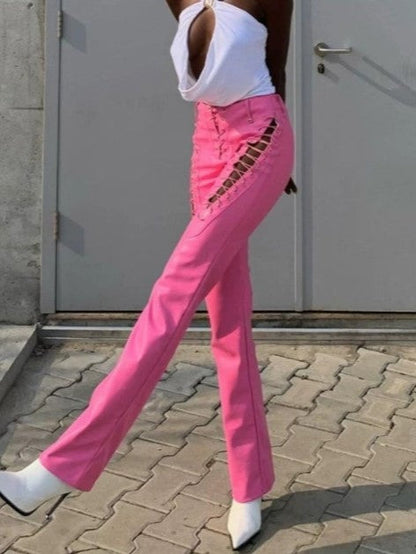 A Vintage Style Pants with Delicate Timeless Details