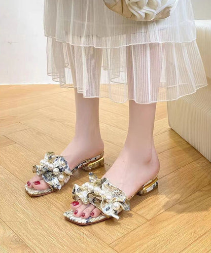 A Vintage Style Sandals with Delicate Timeless Details