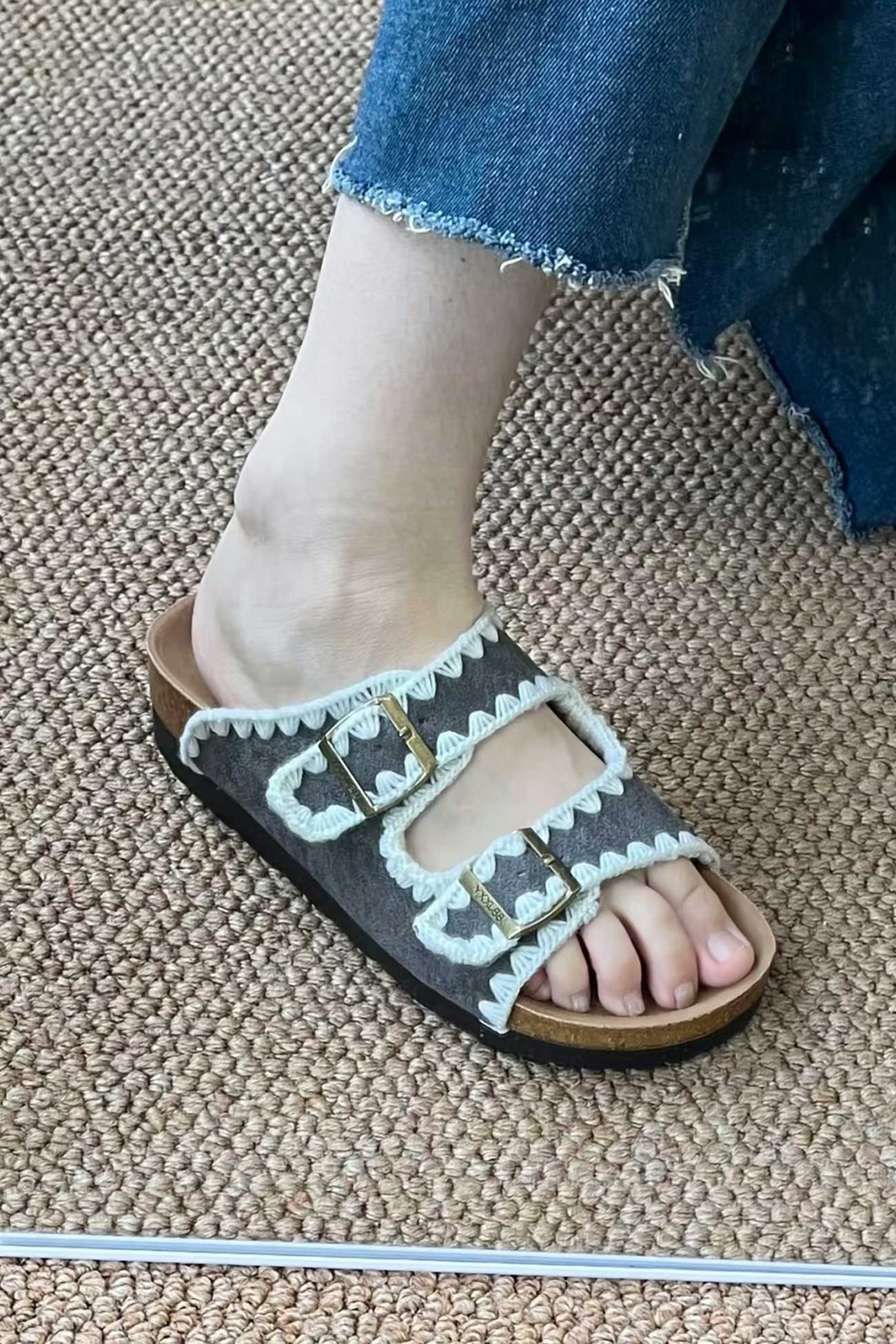 A Vintage Style Sandals with Delicate Timeless Details