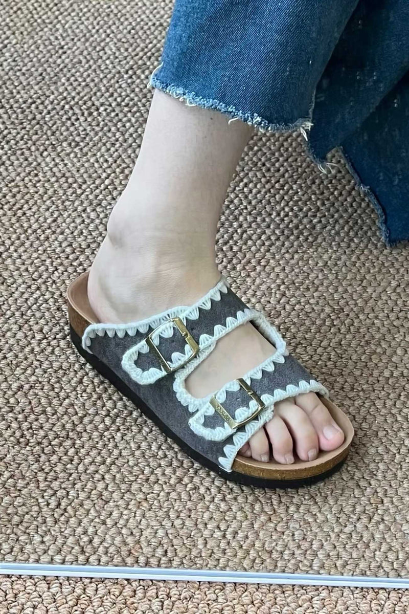 A Vintage Style Sandals with Delicate Timeless Details