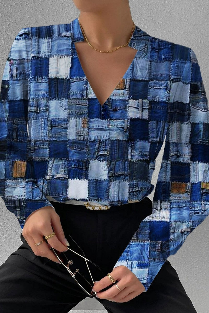 Classic Vintage Blouse with a Flattering Fit