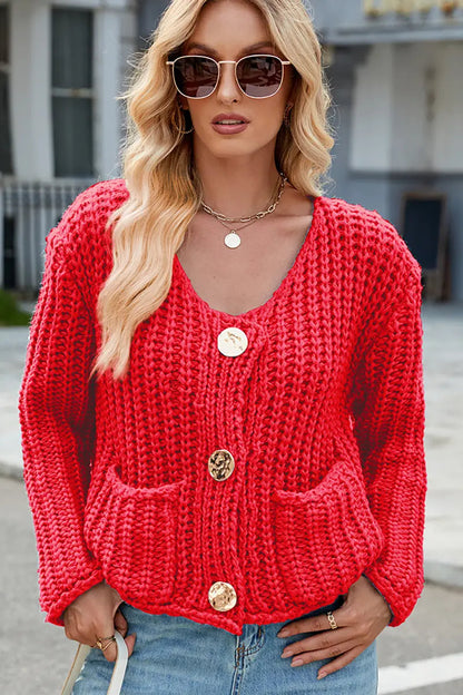Classic Vintage Cardigan with a Flattering Fit