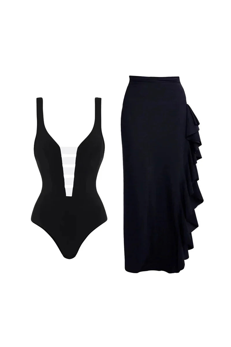 A Vintage Style Swimsuit with Delicate Timeless Details