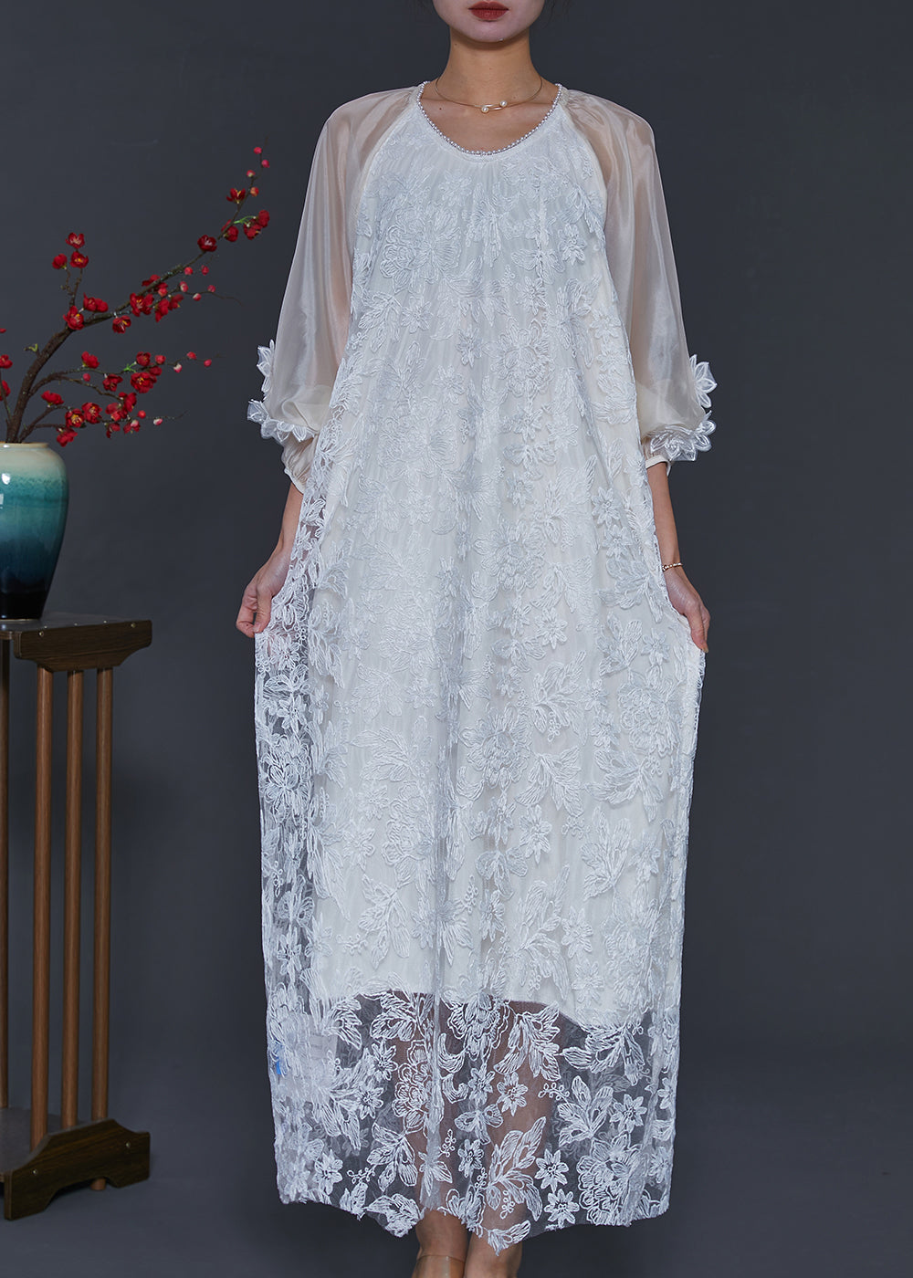 A Vintage Style Dress with Delicate Timeless Details