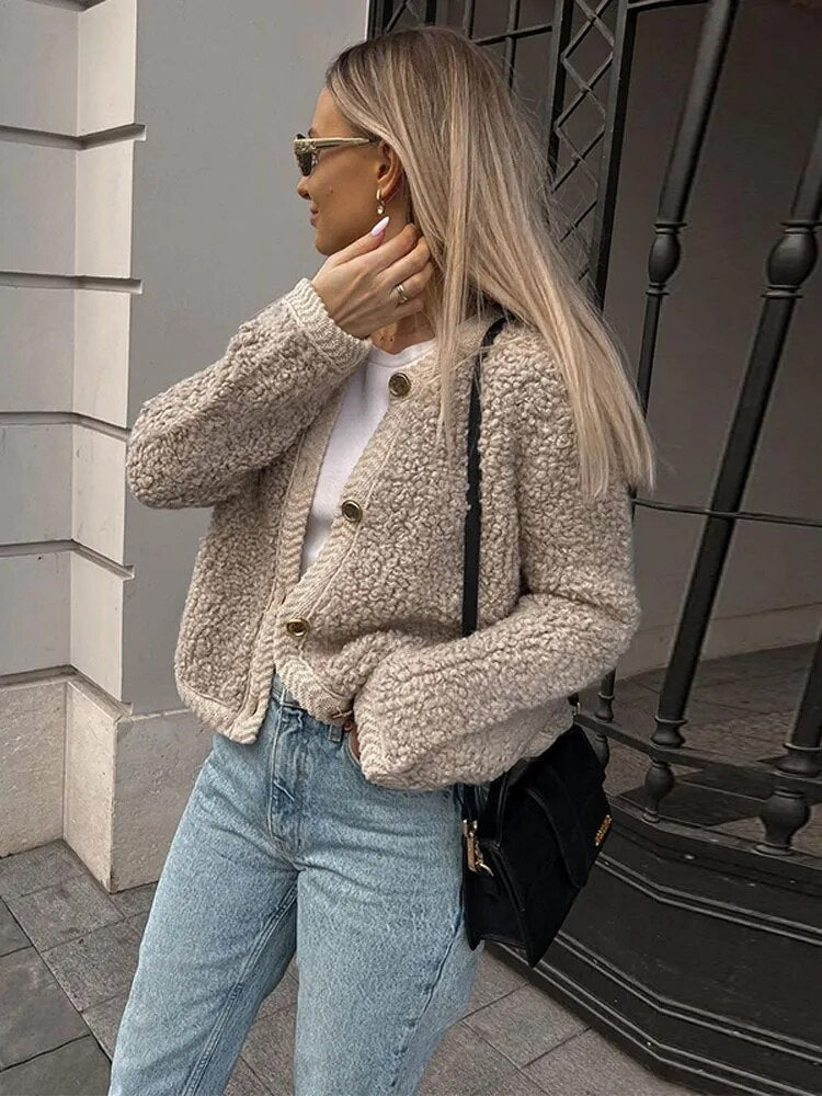 Classic Vintage Cardigan with a Flattering Fit