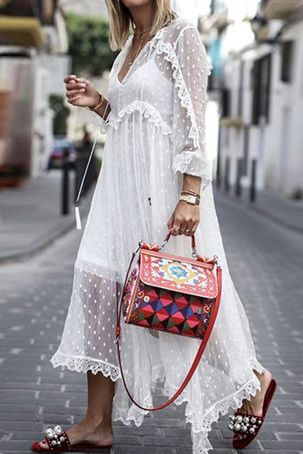 A Vintage Style Dress with Delicate Timeless Details