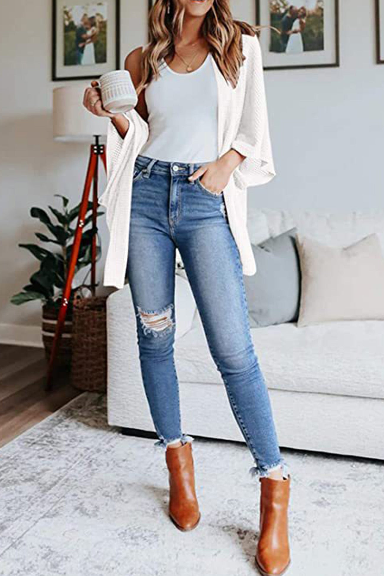 Classic Vintage Cardigan with a Flattering Fit