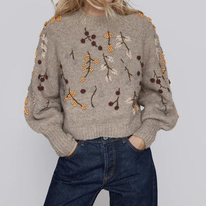 A Vintage Style Sweater with Delicate Timeless Details