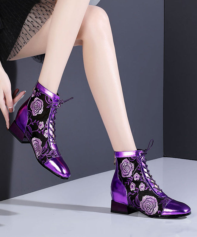 A Vintage Style Boots with Delicate Timeless Details