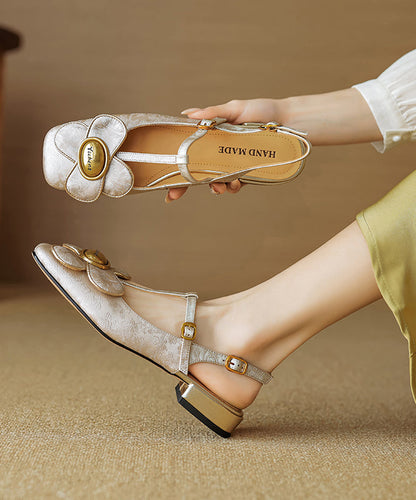 A Vintage Style Sandals with Delicate Timeless Details