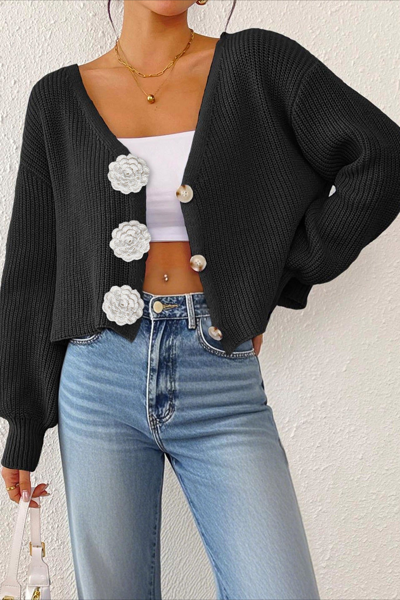 A Vintage Style Sweater with Delicate Timeless Details