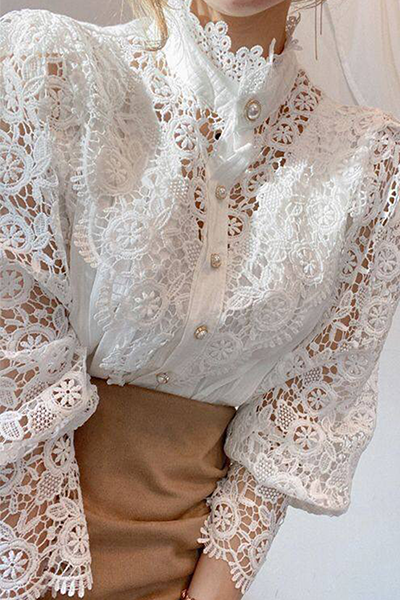 Well Tailored Blouse with a Graceful Silhouette