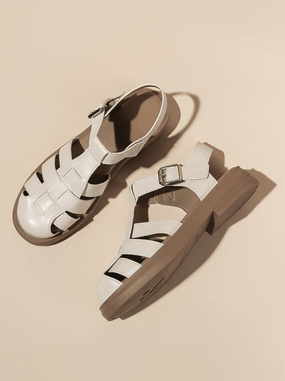 A Vintage Style Sandals with Delicate Timeless Details