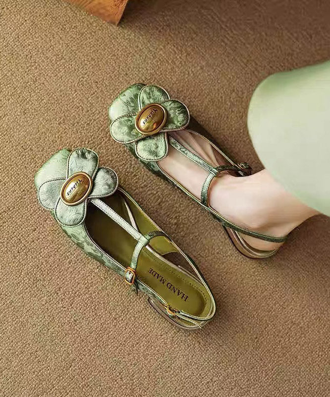 A Vintage Style Sandals with Delicate Timeless Details