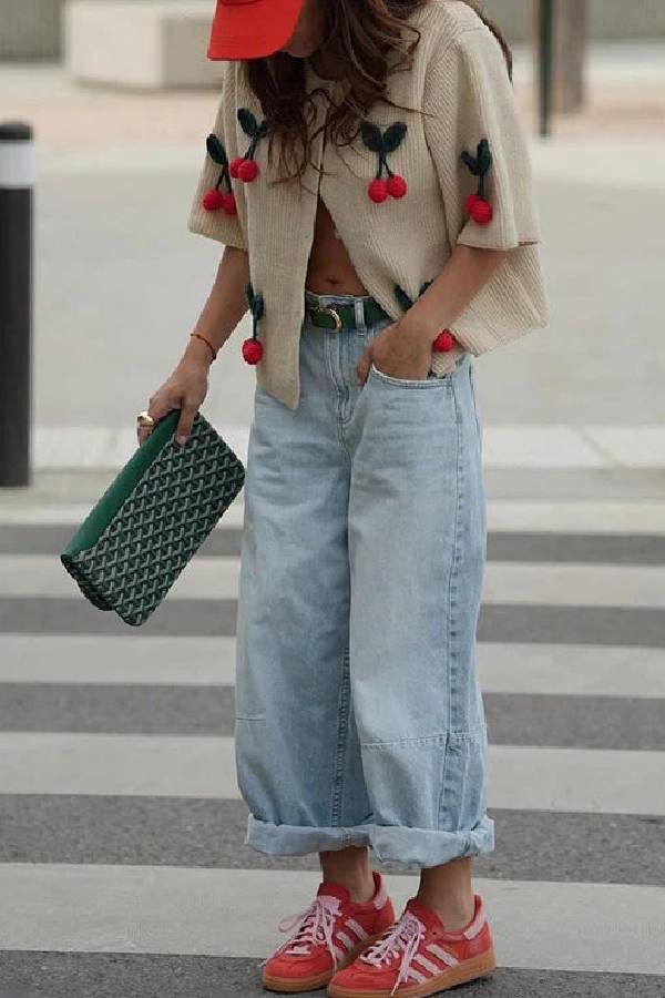 A Vintage Style Sweater with Delicate Timeless Details