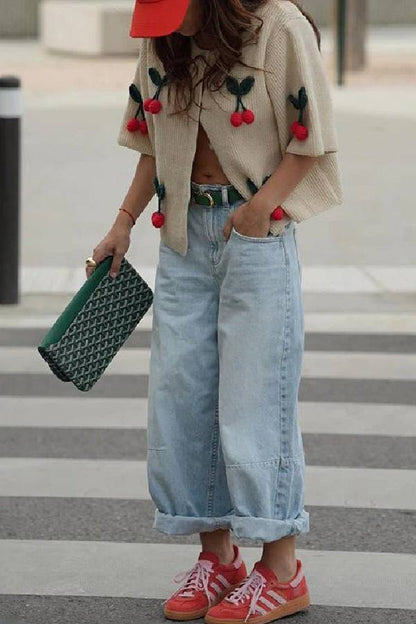 A Vintage Style Sweater with Delicate Timeless Details