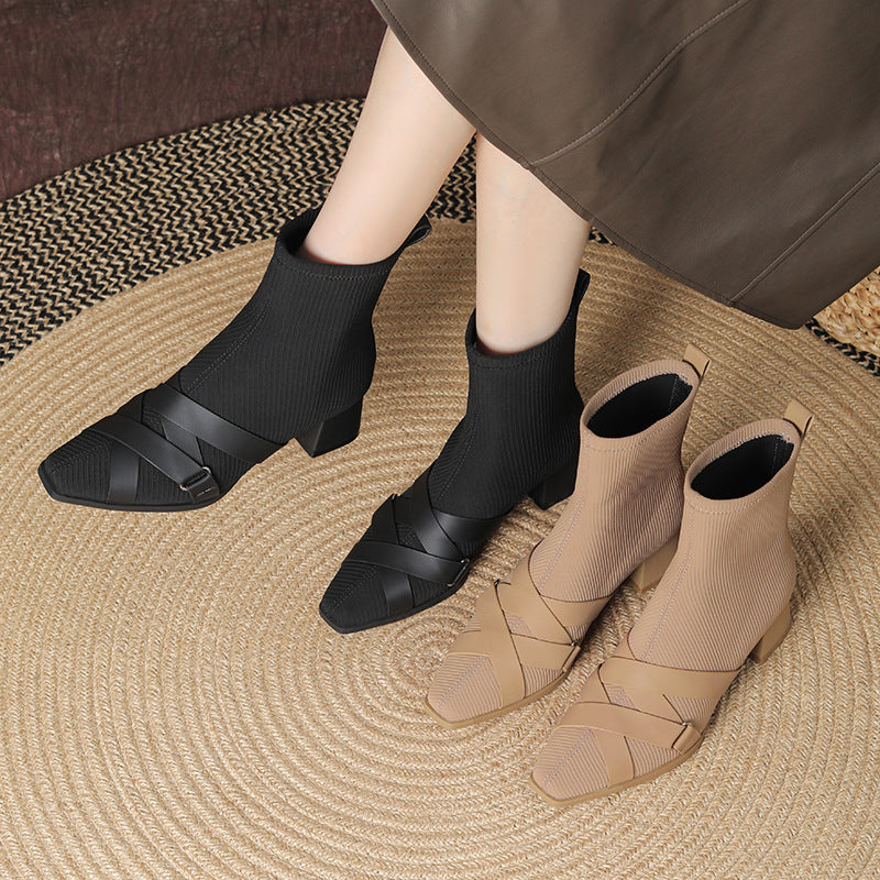 A Vintage Style Boots with Delicate Timeless Details