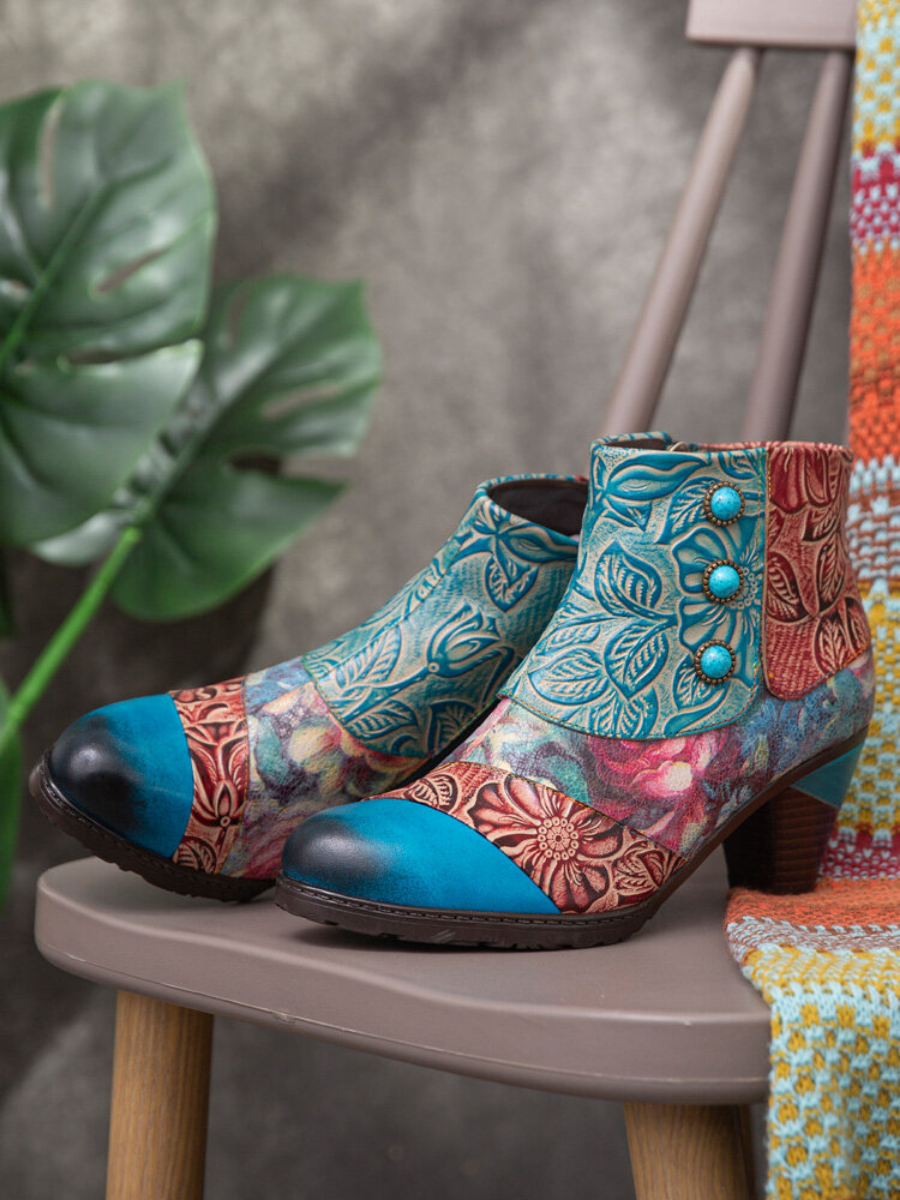 A Vintage Style Boots with Delicate Timeless Details