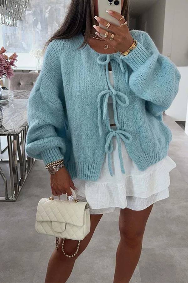 A Vintage Style Sweater with Delicate Timeless Details