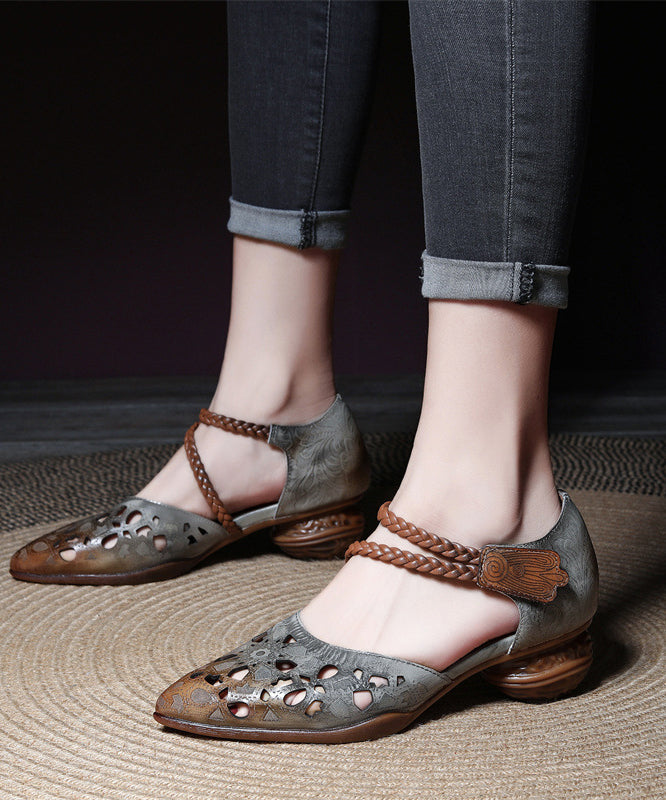 A Vintage Style Sandals with Delicate Timeless Details