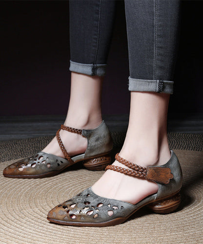 A Vintage Style Sandals with Delicate Timeless Details