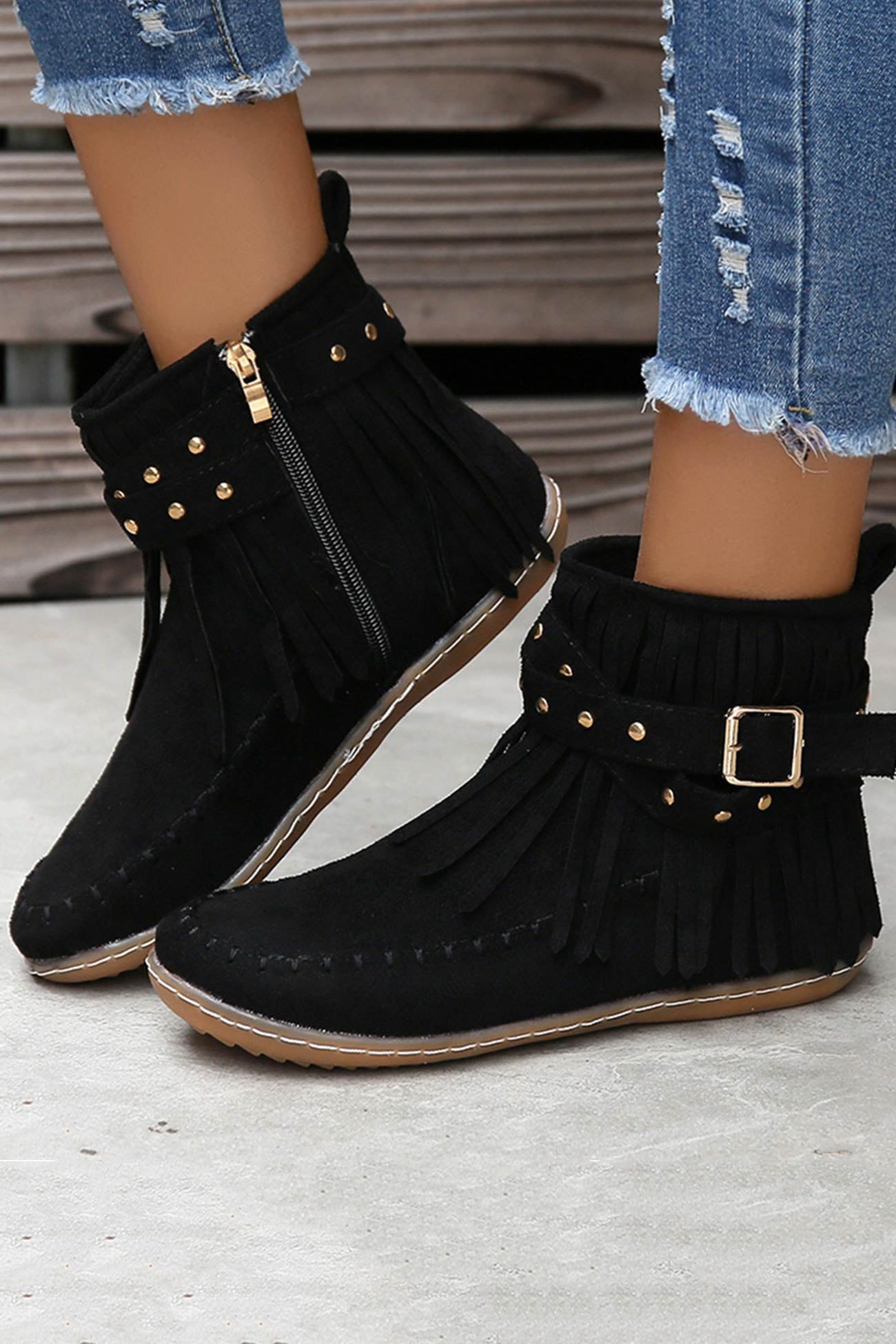 A Vintage Style Boots with Delicate Timeless Details