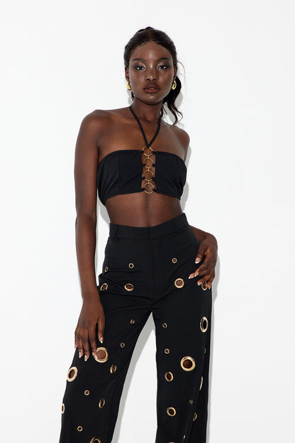 A Vintage Style Pants with Delicate Timeless Details