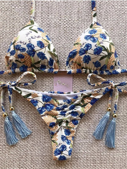 Classic Vintage Bikini with a Flattering Fit