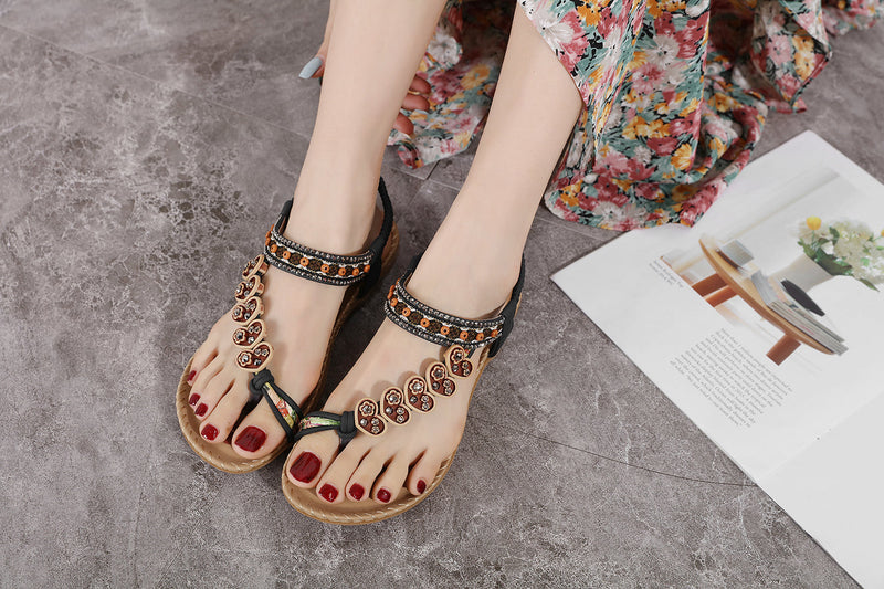 A Vintage Style Sandals with Delicate Timeless Details