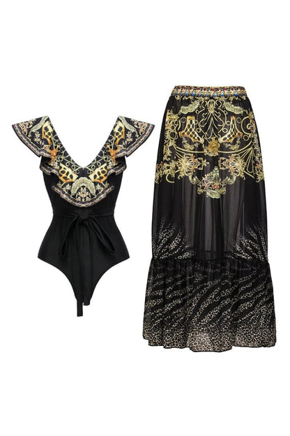A Vintage Style Swimsuit with Delicate Timeless Details