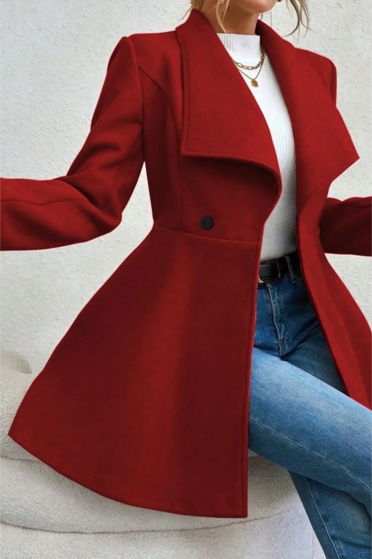 Classic Vintage Coat with a Flattering Fit