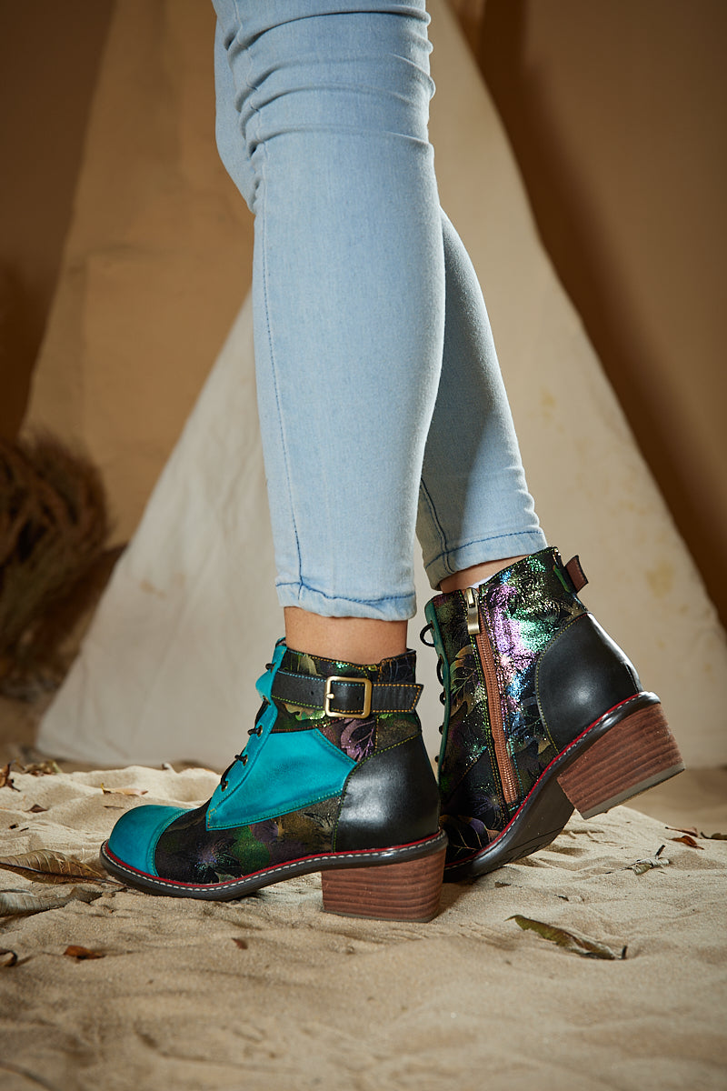 A Vintage Style Boots with Delicate Timeless Details