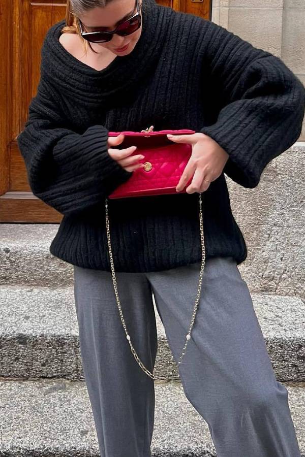 A Vintage Style Sweater with Delicate Timeless Details