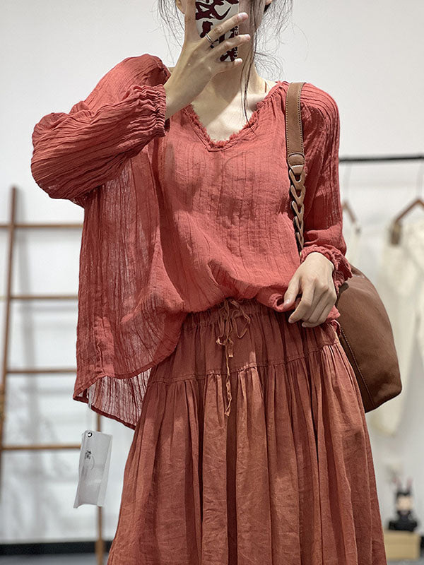Well Tailored Blouse with a Graceful Silhouette