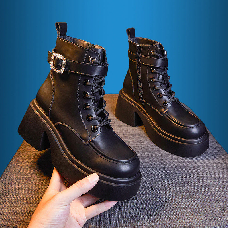 A Vintage Style Boots with Delicate Timeless Details