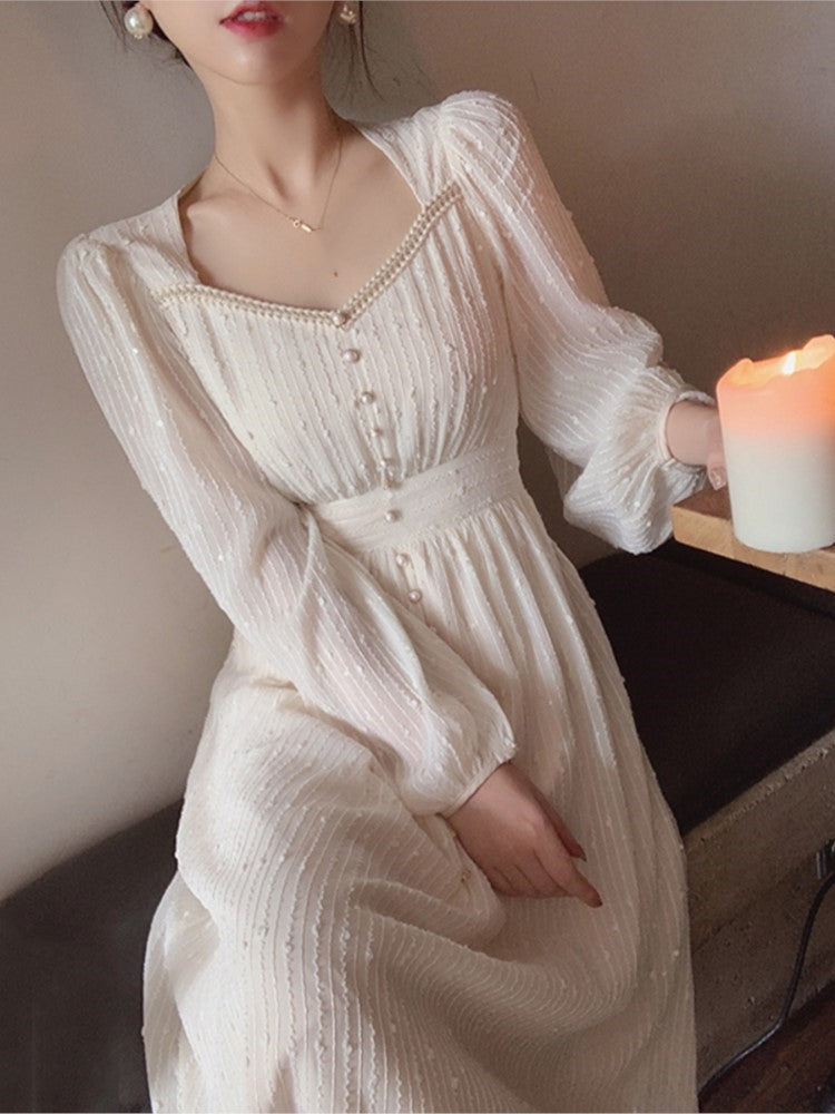 A Vintage Style Dress with Delicate Timeless Details