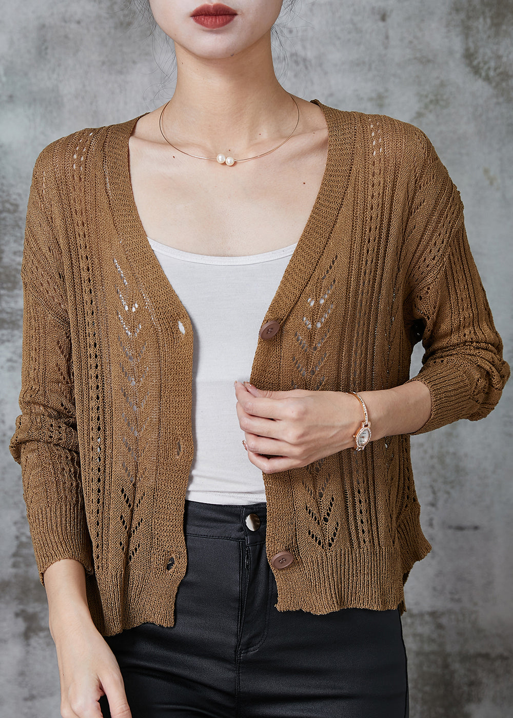 A Vintage Style Cardigan with Delicate Timeless Details