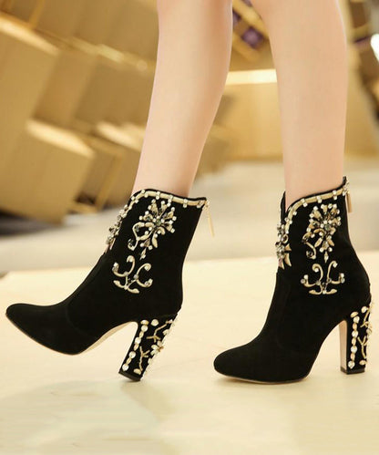 A Vintage Style Boots with Delicate Timeless Details
