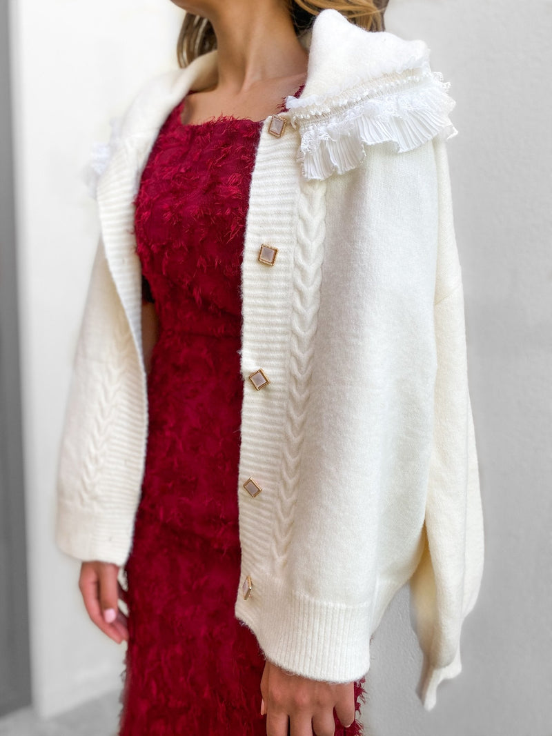 Vintage Inspired Cardigan with a Contemporary Edge