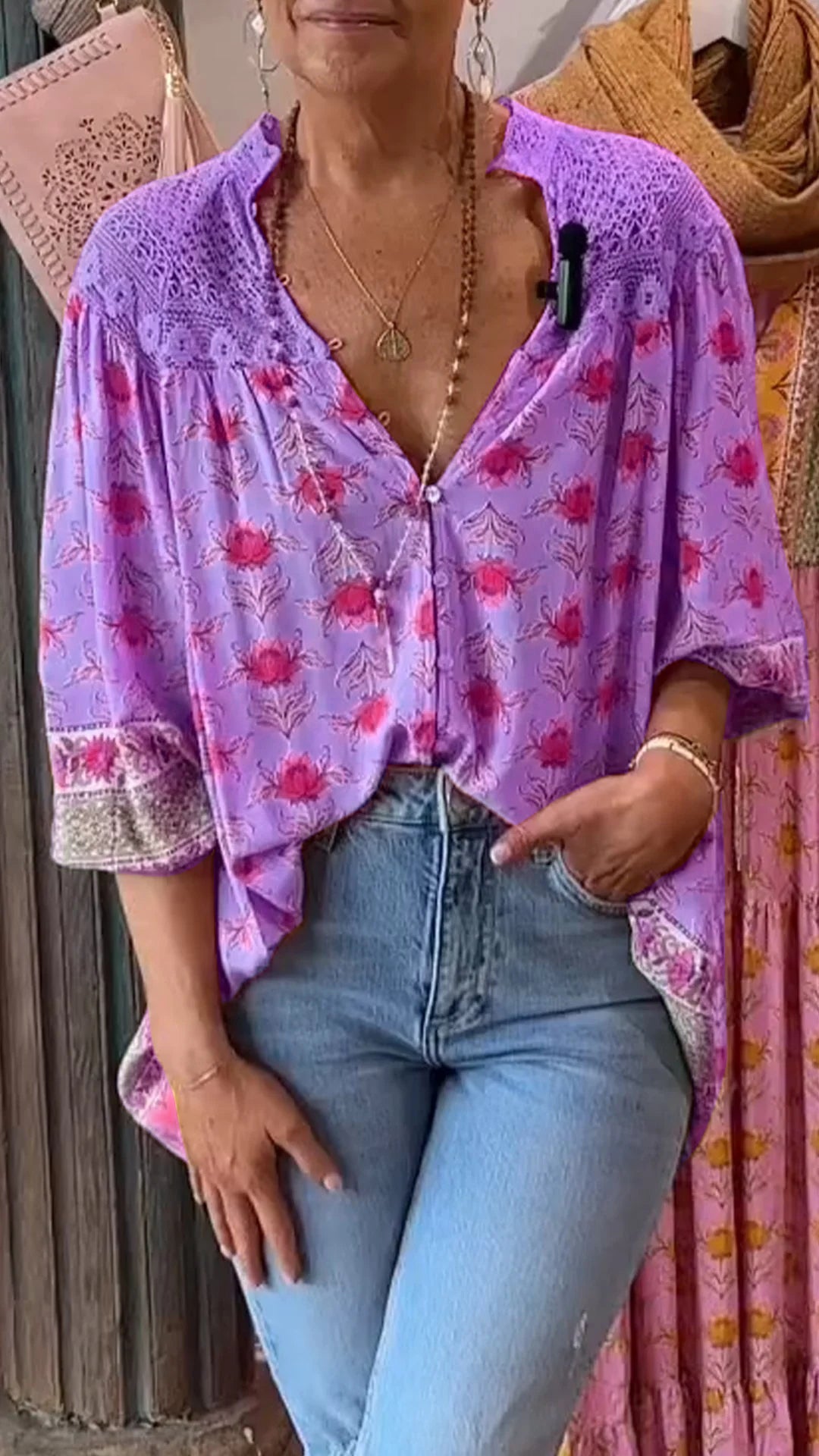 Classic Vintage Top with a Flattering Fit