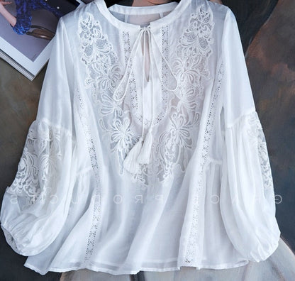 A Vintage Style Shirt with Delicate Timeless Details