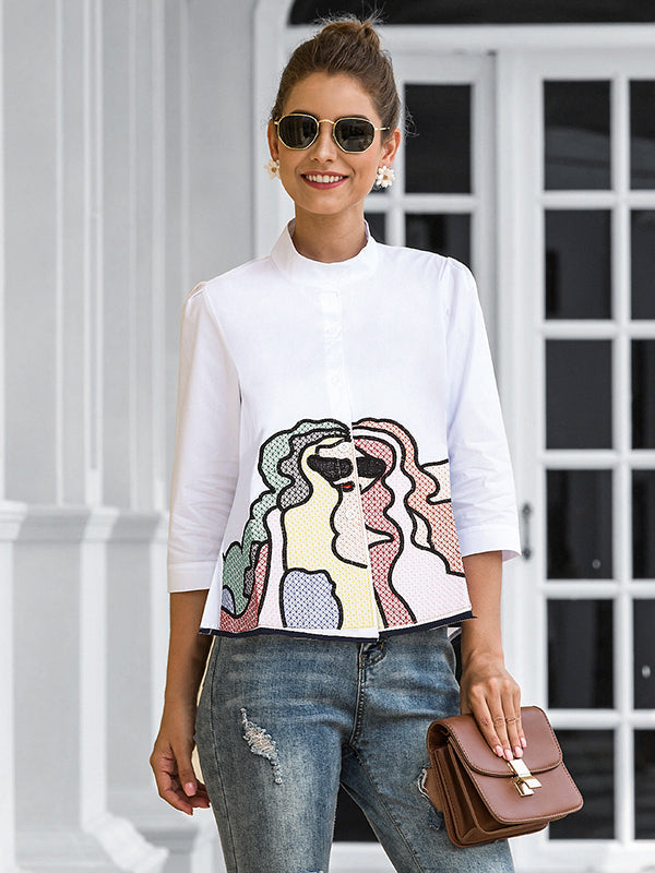 Well Tailored Blouse with a Graceful Silhouette