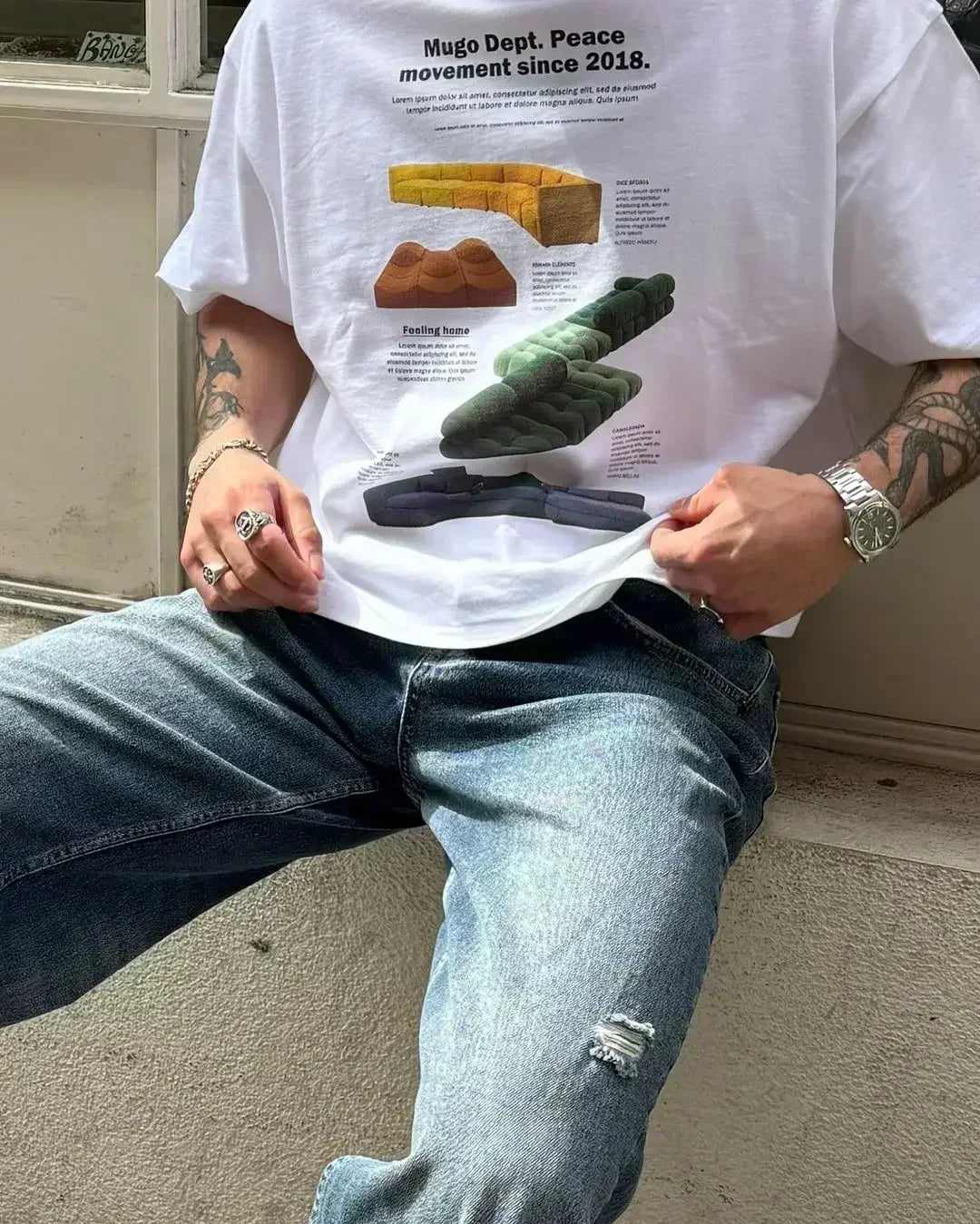 A Vintage Style T-Shirt with Delicate Timeless Details
