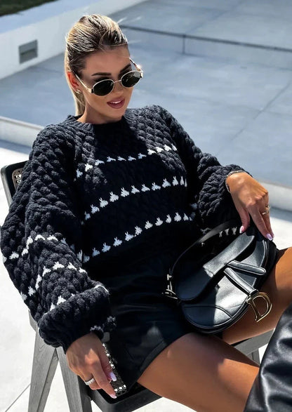 Vintage Inspired Sweater with a Contemporary Edge
